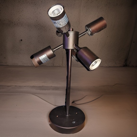 Leonie 16.25 in. 6-Light Matte Black Sputnik Semi-Flush Mount, Ceiling Light - Picture 5 of 6